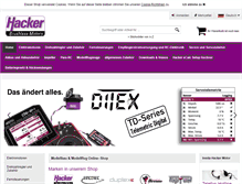 Tablet Screenshot of hacker-motor-shop.com